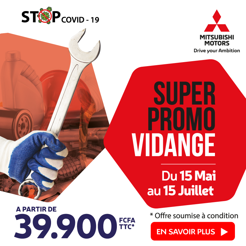 Promo Vidange à partir de 39.900 FCFA | Mitsubishi Côte d'Ivoire